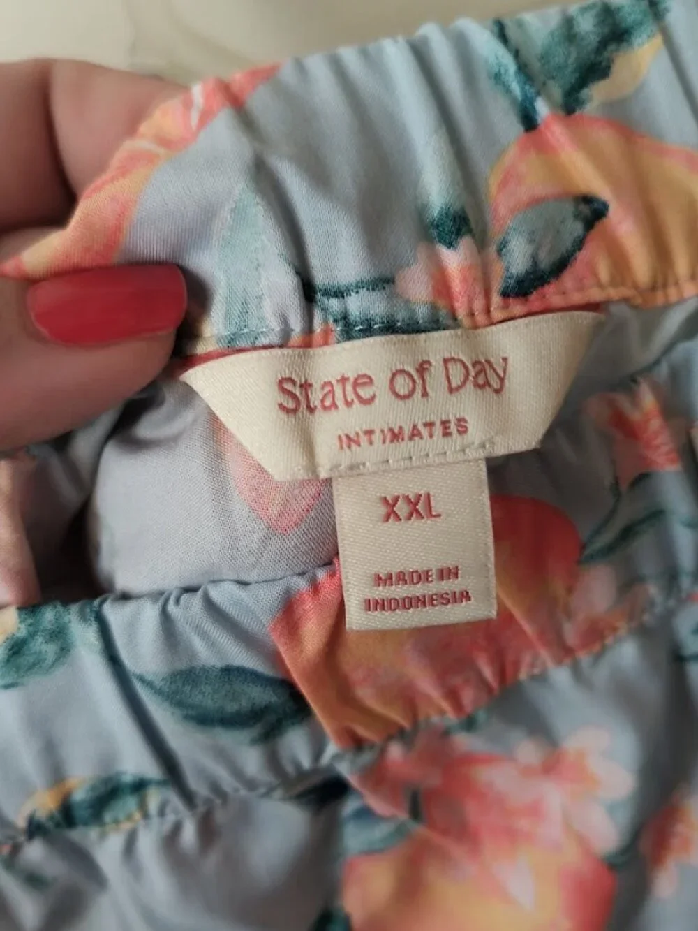 Plus Size XXL Cotton Blend Pajama Pants - lounge wear intimates Citrus Print NWT